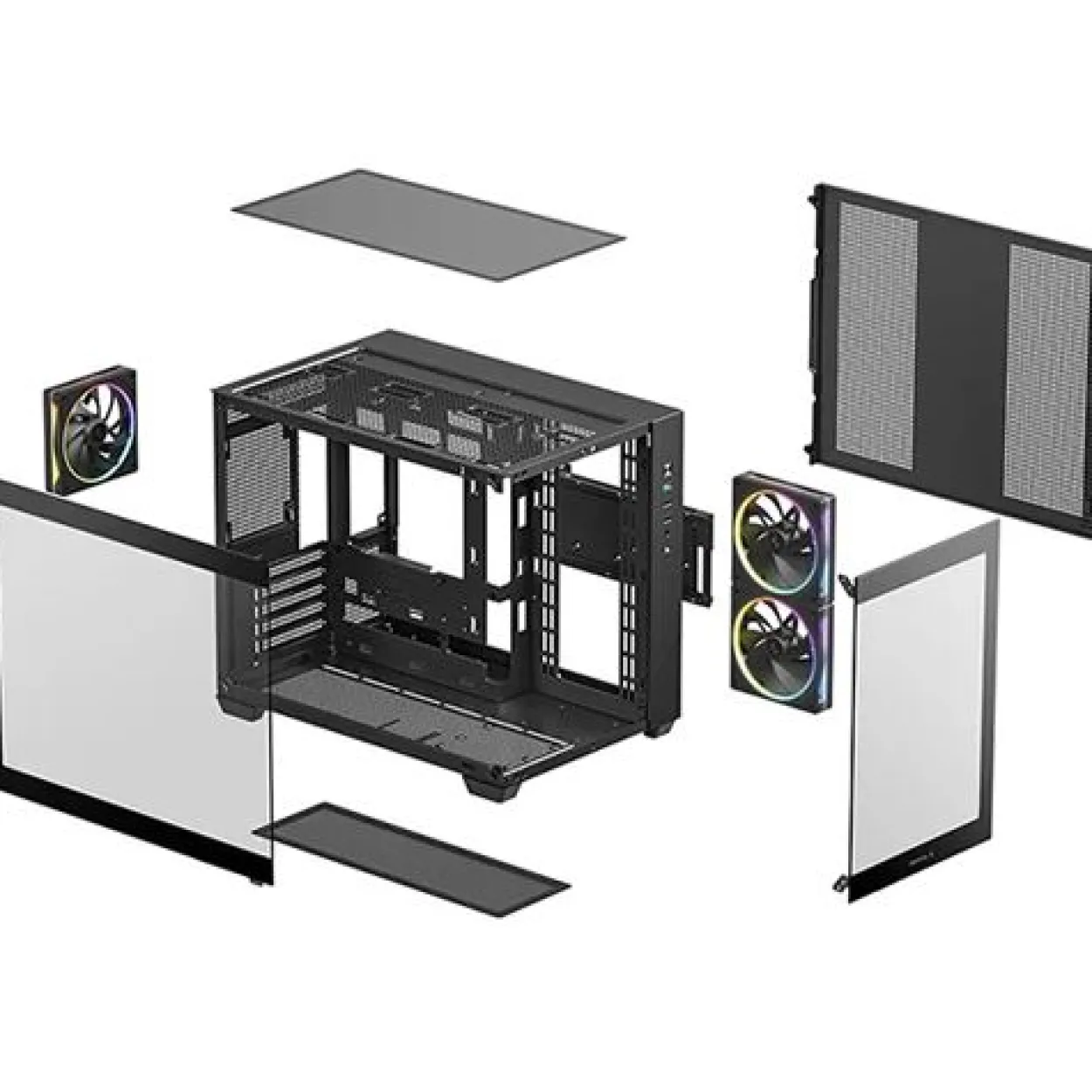 Deepcool CG330 3F Mini Tower ohne Netzteil schwarz