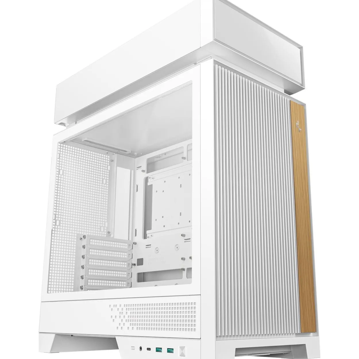 Deepcool CL660 WH (weiß/holz, Tempered Glass)