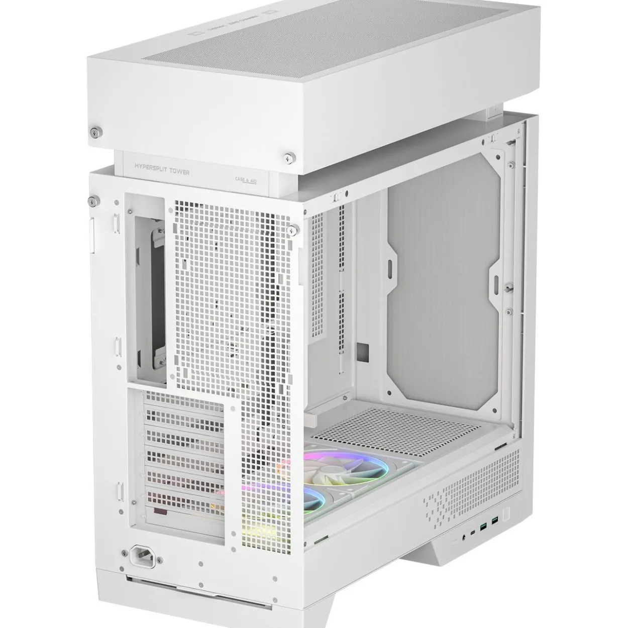 Deepcool CL660 WH (weiß/holz, Tempered Glass)
