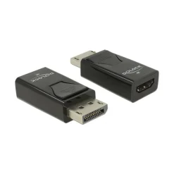 Delock Adapter DisplayPort 1.2 Stecker zu HDMI Buchse 4K Passiv schwarz