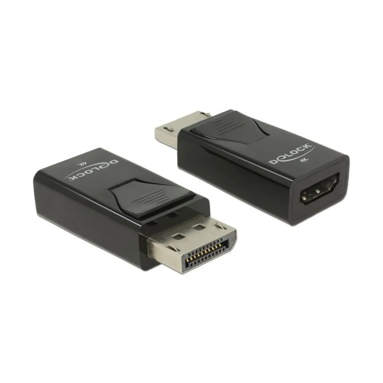 Delock Adapter DisplayPort 1.2 Stecker zu HDMI Buchse 4K Passiv schwarz