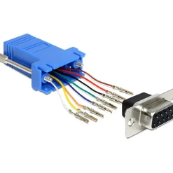 Delock Adapter D-Sub9 RJ45 Bu/Bu Montagesatz