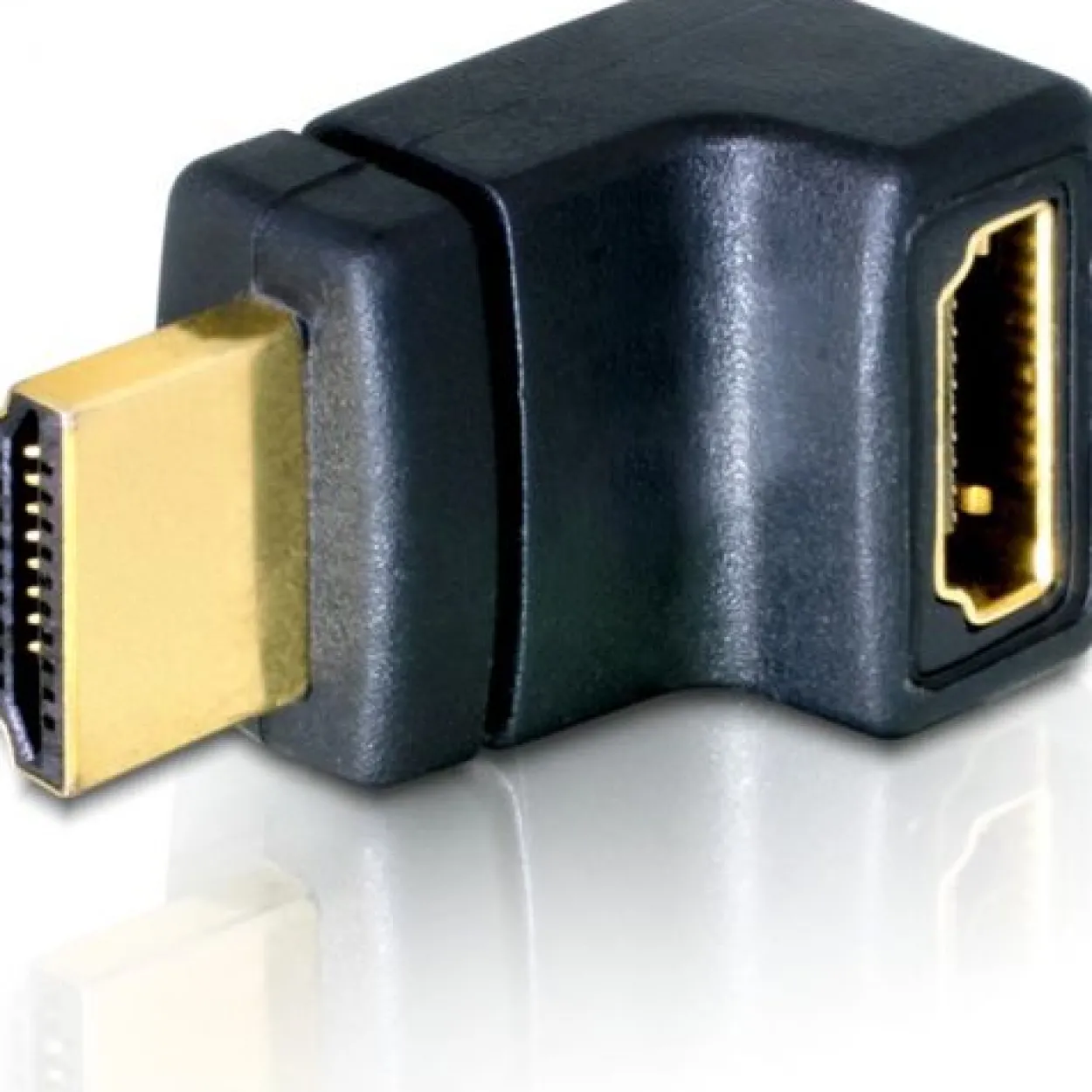 Delock Adapter HDMI Stecker > HDMI Buchse 90°loben