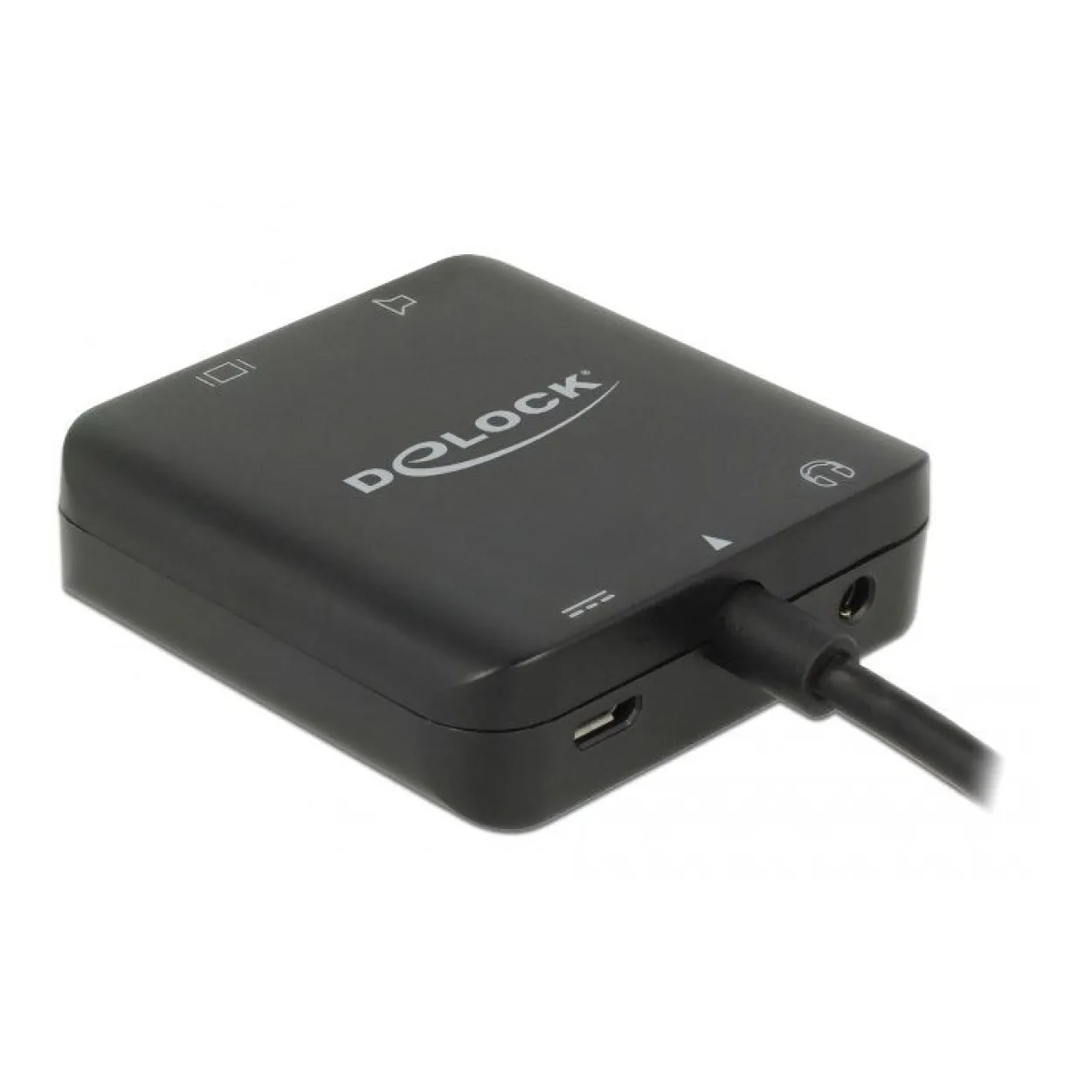 Delock Adapterkabel HDMI-A Stecker > HDMI + Audio Extractor 4K 60 Hz