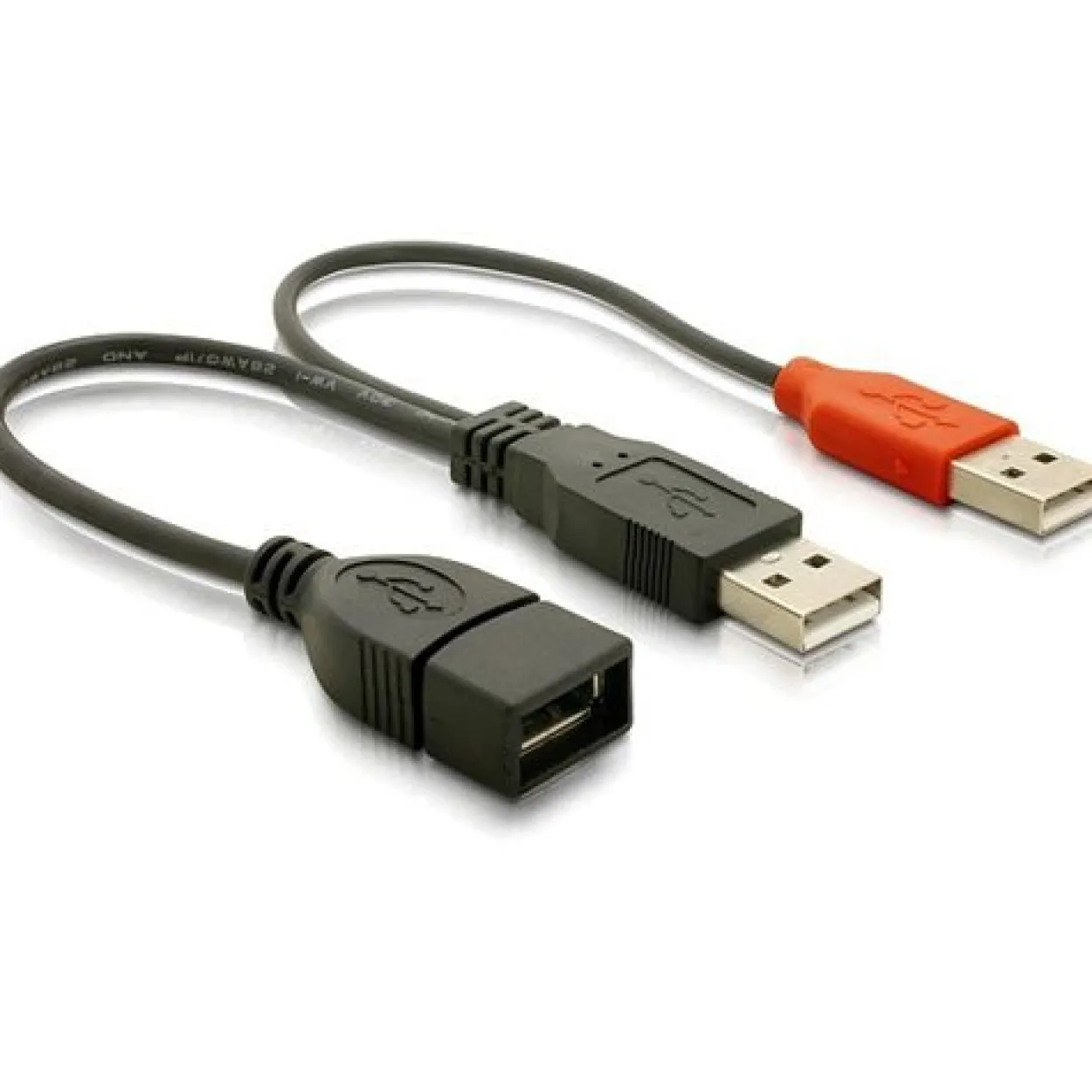 DeLock Adapter Power USB Kabel 2x USB Y-Kabel
