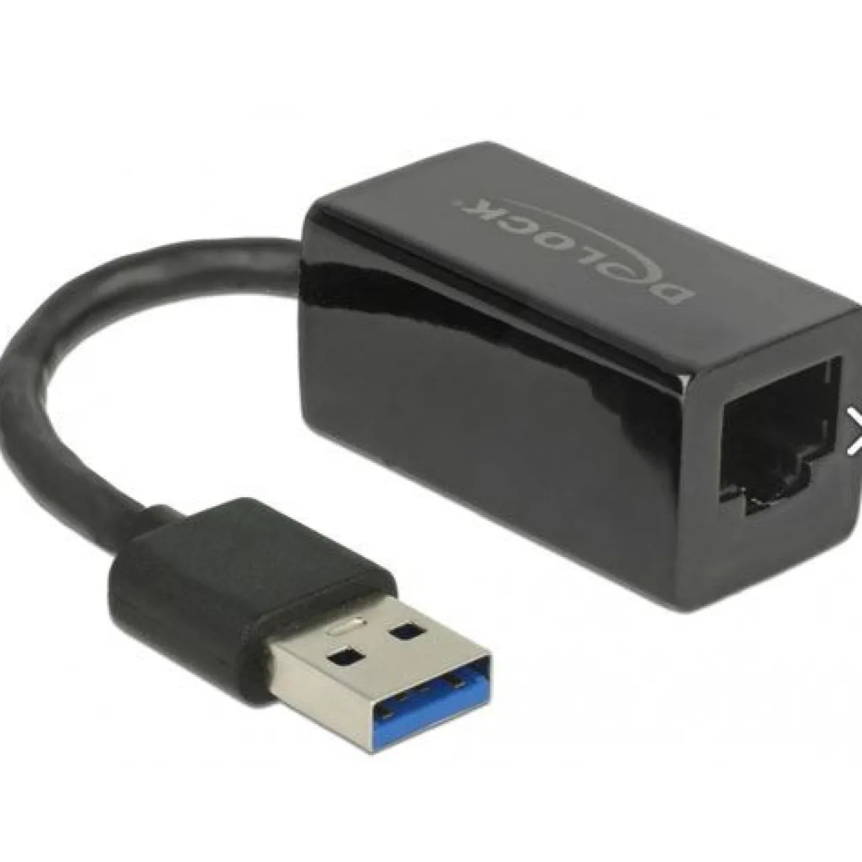 Delock Adapter USB 3.0 Typ-A > 1 x Gigabit LAN RJ45 kompakt schwarz