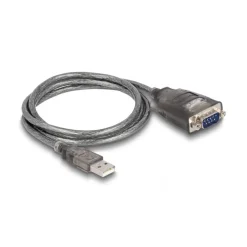 Delock Adapter USB 2.0 Typ-A zu 1 x Seriell RS-232 D-Sub 9 Pin Stecker 1 m