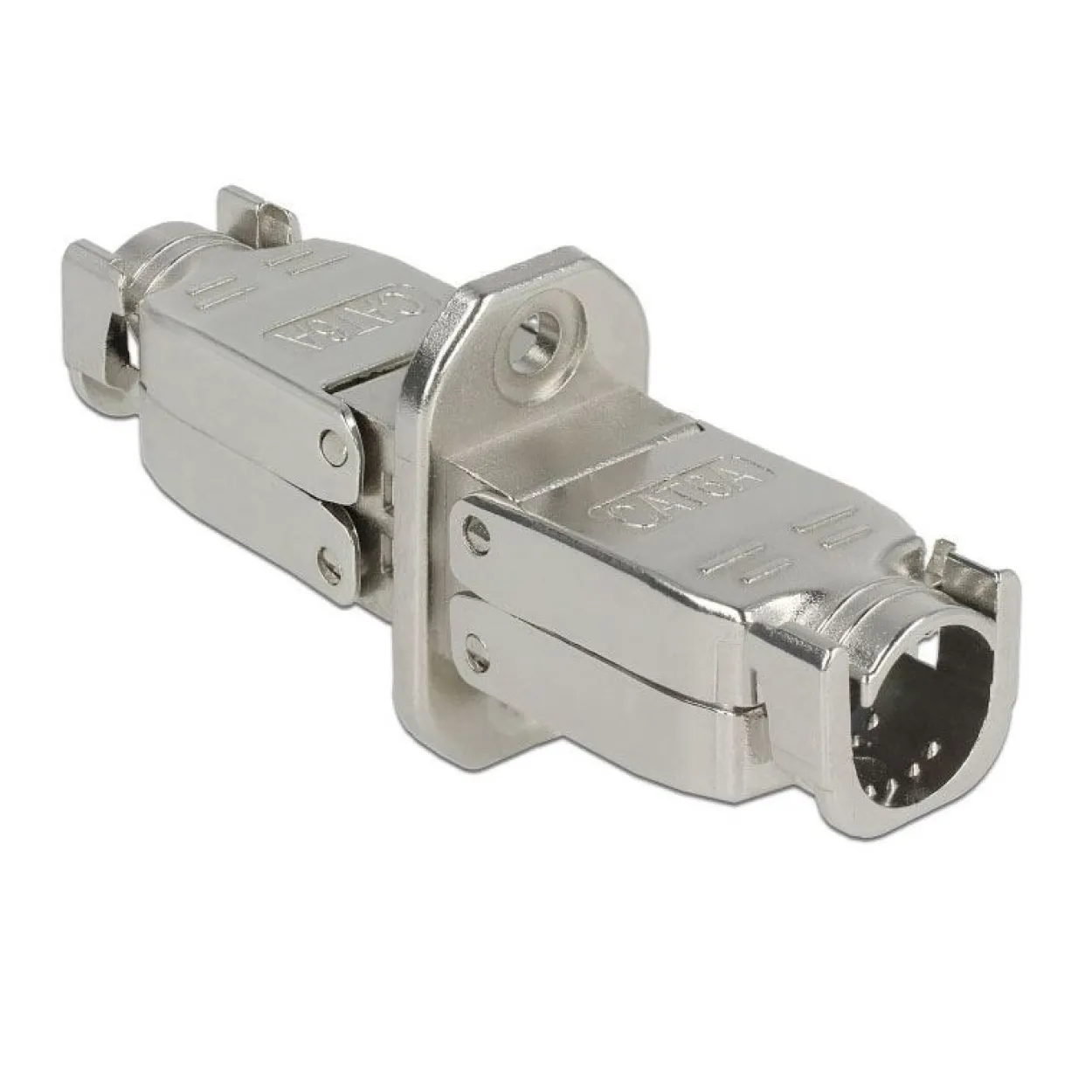 Delock Cat. 6a Patchkabel Verbinder LSA Leiste auf LSA Leiste Silber geschirmt