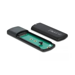 Delock Externes USB Type-C Combo Gehäuse für M.2 NVMe PCIe oder SATA SSD - werkzeugfrei