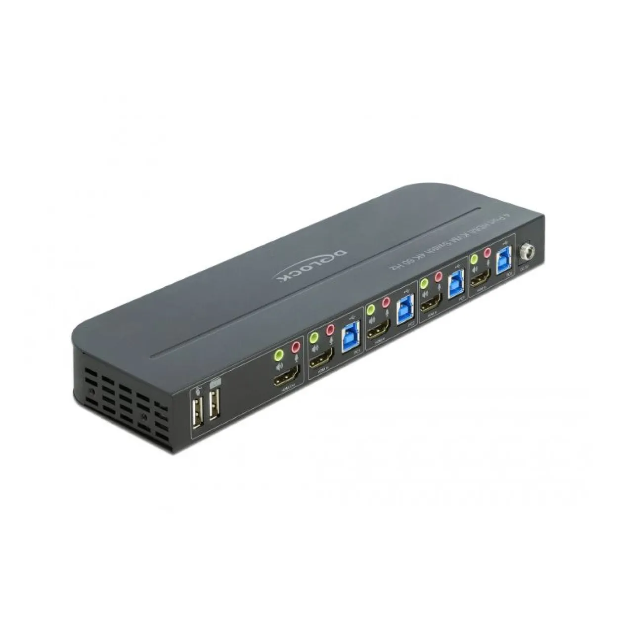 Delock HDMI KVM Switch 4K 60 Hz mit USB 3.0 und Audio (11483)