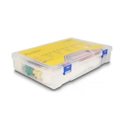 Delock Kabelbinder Sortimentsbox mit Kabelbinderzange 600-teilig farbig