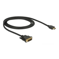 Delock Kabel DVI 18+1 Stecker > HDMI-A Stecker 1 m schwarz