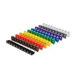 Delock Kabelmarker Clips 0-9 farbig 100-teilig