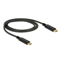 Delock Kabel USB 3.1 Gen 2 USB Type-CÖ St. > USB Type-CÖ St. E-Marker 1m schwarz