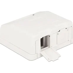 DeLOCK Keystone Leergehäuse 2 Port mit Staubschutz