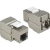 Delock Keystone RJ45 Buchse zu LSA werkzeugfrei Cat.6