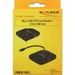 Delock 65529 OTG microUSB extern Single Slot Kartenleser