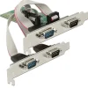 Delock PCI Expr Card 4x D-Sub9 (je 2 auf Slotblech)