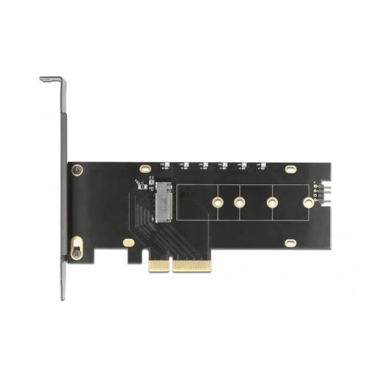 Delock PCI Express x4 Karte zu 1 x intern NVMe M.2 Key M mit Kühlkörper
