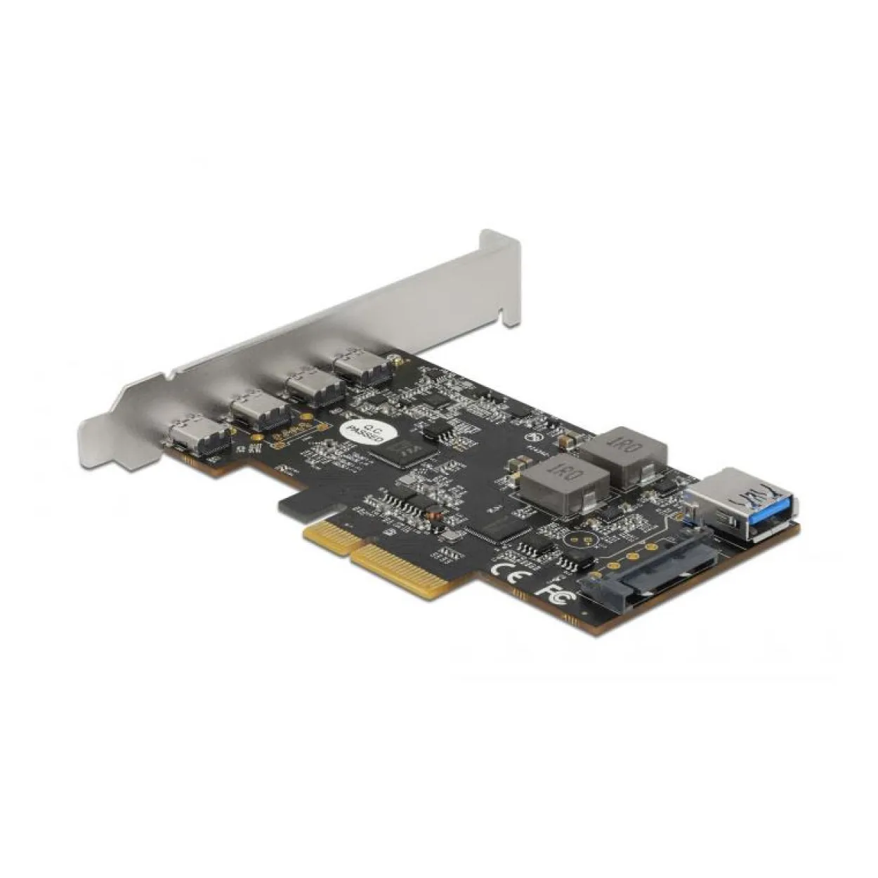 Delock PCI Express x4 Karte zu 4 x USB Type-CÖ + 1 x USB Typ-A - SS USB 10 Gbps