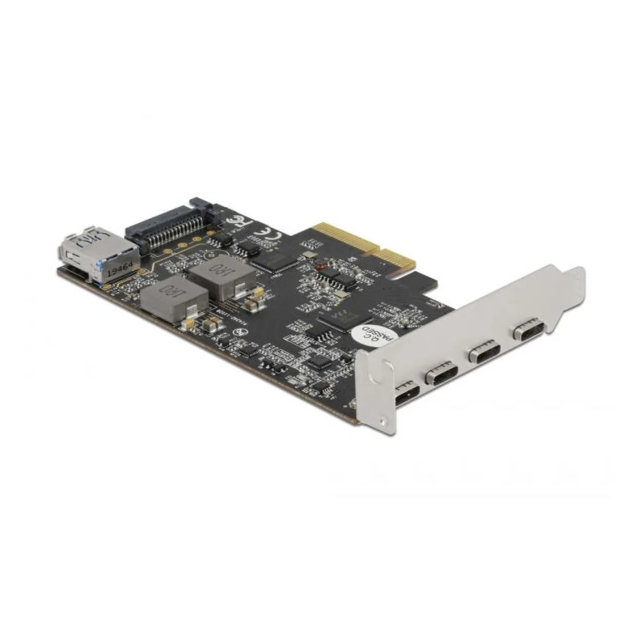 Delock PCI Express x4 Karte zu 4 x USB Type-CÖ + 1 x USB Typ-A - SS USB 10 Gbps