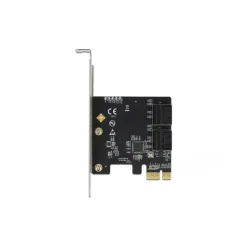 Delock 4 Port SATA PCI Express x1 Karte - Low Profile Formfaktor