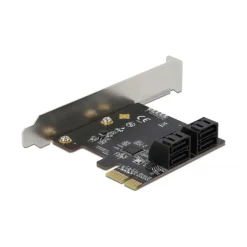 Delock 4 Port SATA PCI Express x1 Karte - Low Profile Formfaktor