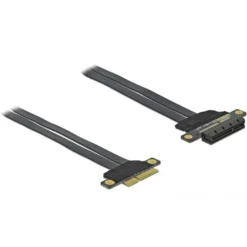 Delock Riser Karte PCI Express x4 zu x4 mit flexiblem Kabel 30 cm