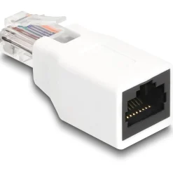 Delock RJ50 Adapter Stecker zu Buchse weiss