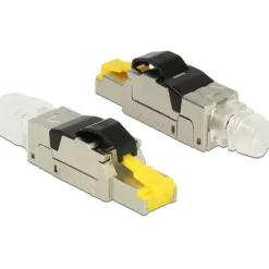 Delock RJ45 Stecker feldkonfektionierbar Cat.6A Metall
