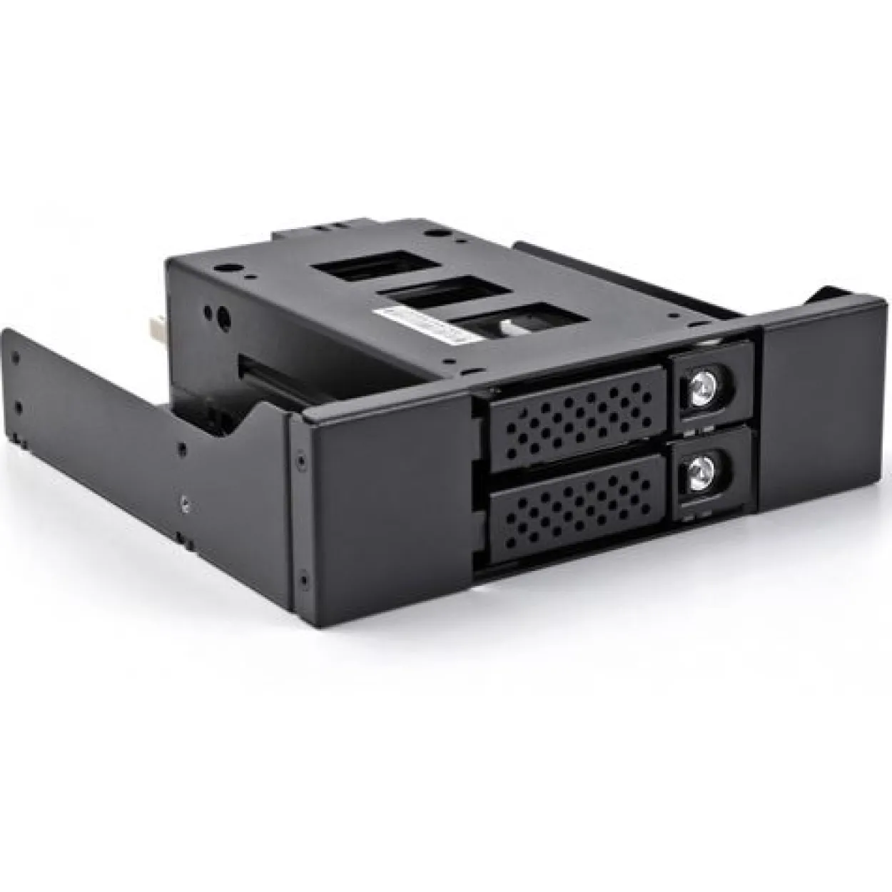 DELOCK Slim Bay Wechselrahmen fur 2 x 6,35cm 2,5Zoll U.2 NVMe SSD mit 5.25inch Rahmen