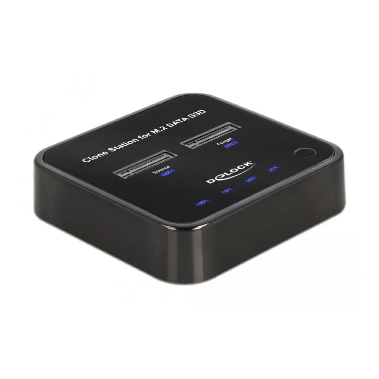 Delock SSD-Dockingstation Schächte: 2 - M.2 - M.2 Card - USB-C 3.2 (Gen 2) - Schwarz