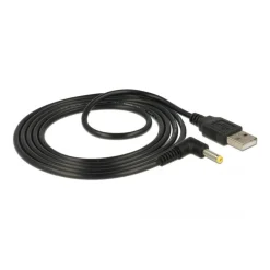 Delock Stromkabel USB -> DC 4.0x1.7mm St/St 90ø 1.5m