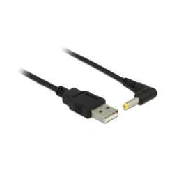 Delock Stromkabel USB -> DC 4.0x1.7mm St/St 90ø 1.5m