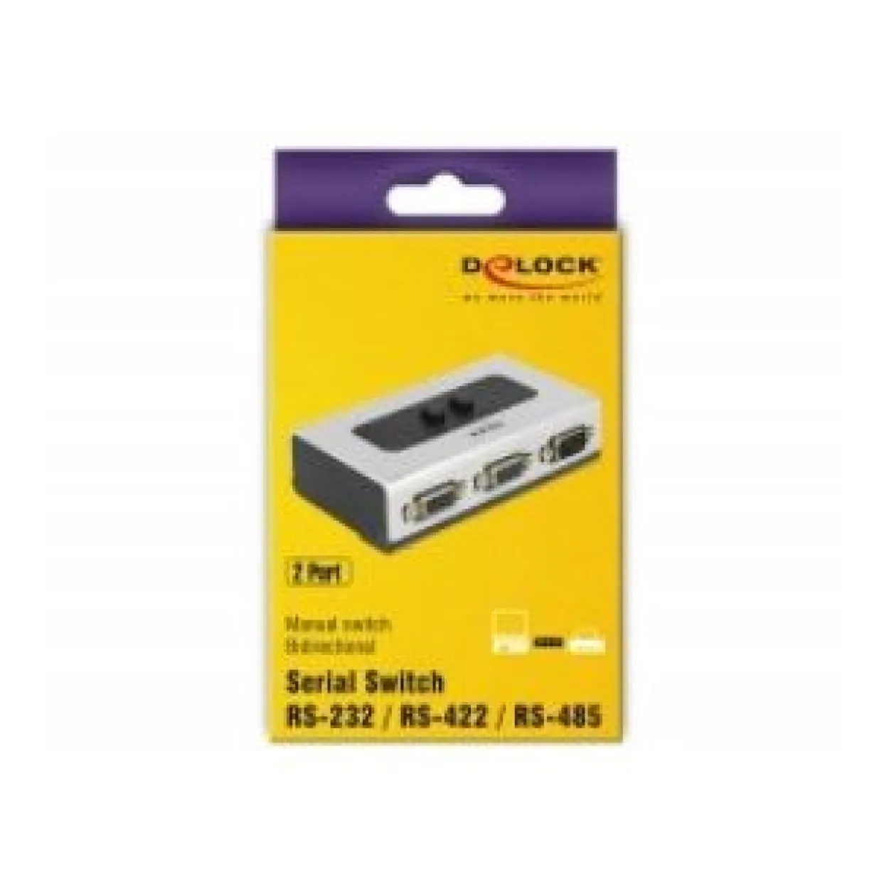 Delock Switch manuell 2-port seriell RS-232 / RS-422 / RS-485