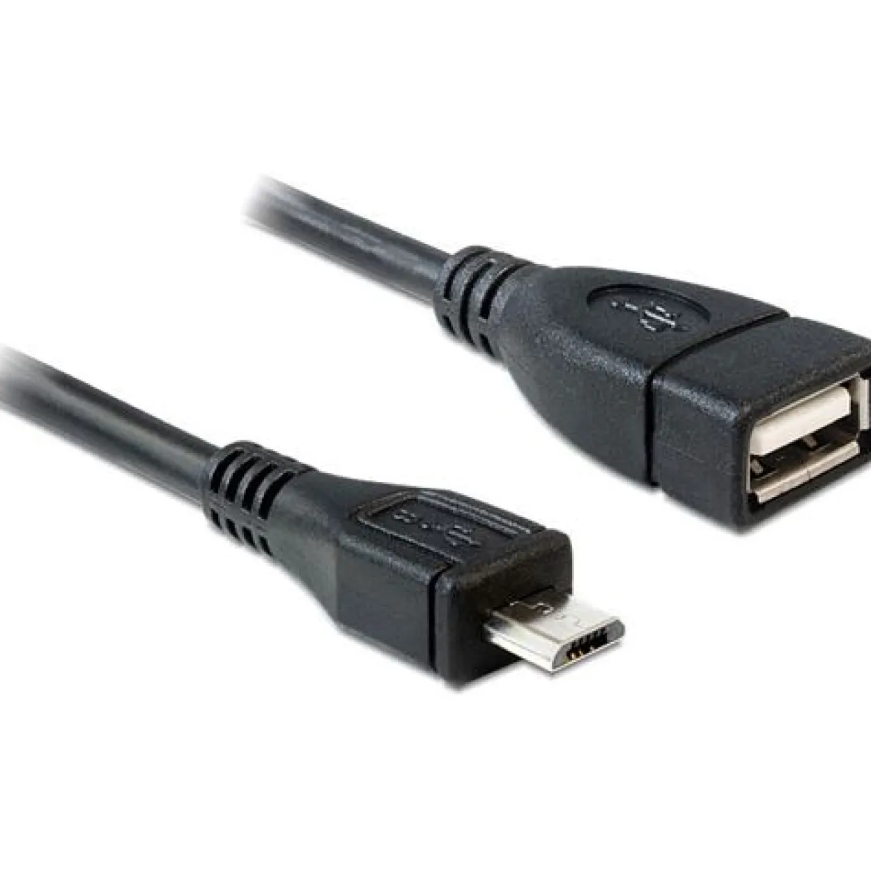 Delock USB Kabel A zu Micro-B OTG Bu/St 0.50m schwarz