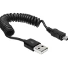 Delock USB Kabel A zu Mini-B St/St 0.20m-0.60m Spiral