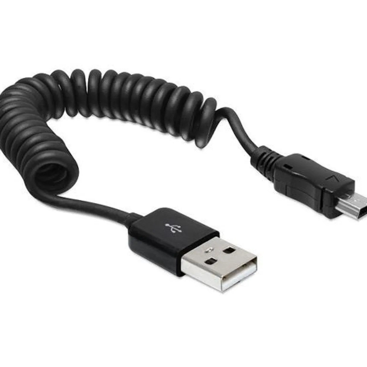 Delock USB Kabel A zu Mini-B St/St 0.20m-0.60m Spiral