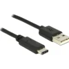 Delock USB Kabel C zu A St/St 1.00m