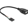 Delock USB Kabel Pinheader 4Pin zu A Bu/Bu 0.20m