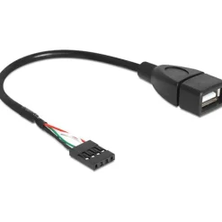 Delock USB Kabel Pinheader 4Pin zu A Bu/Bu 0.20m