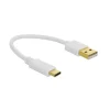 Delock USB Ladekabel Typ-A zu USB Type-C 15cm weiß