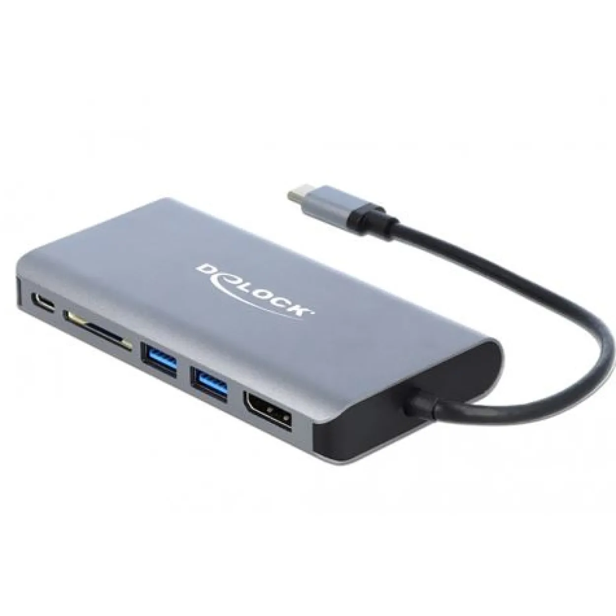 Delock USB Type-C Dockingstation 4K - HDMI/DP/USB 3.0/SD/LAN/PD 3.0