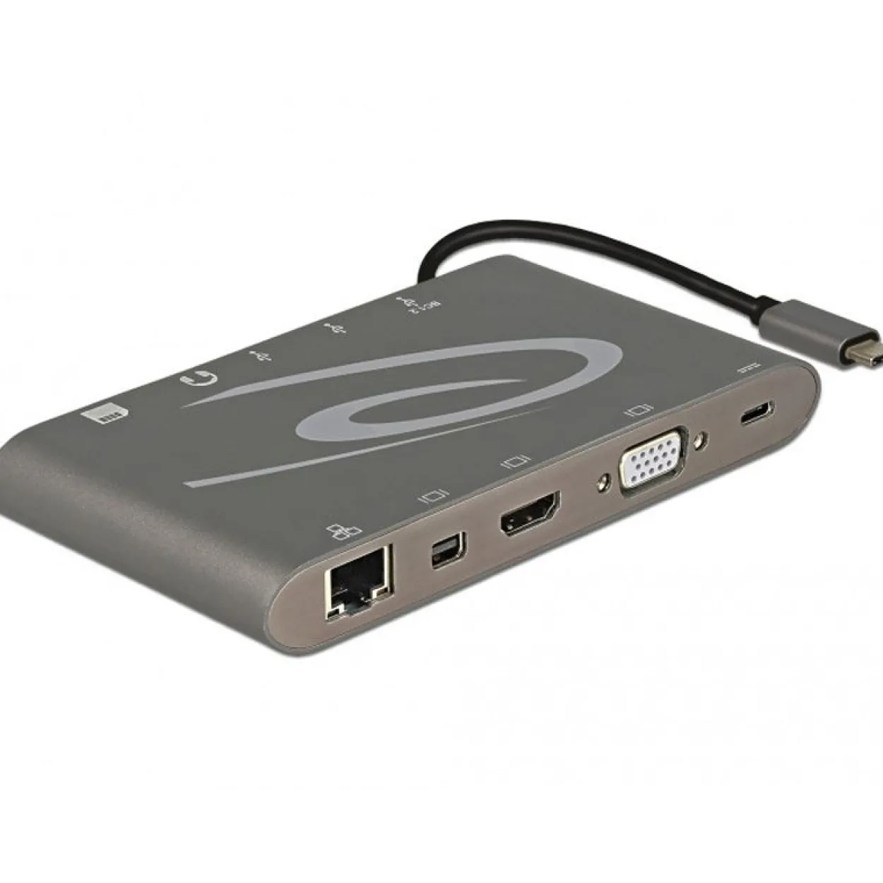 Delock USB Type-C 3.1 Dockingstation 4K 30 Hz dunkelgrau