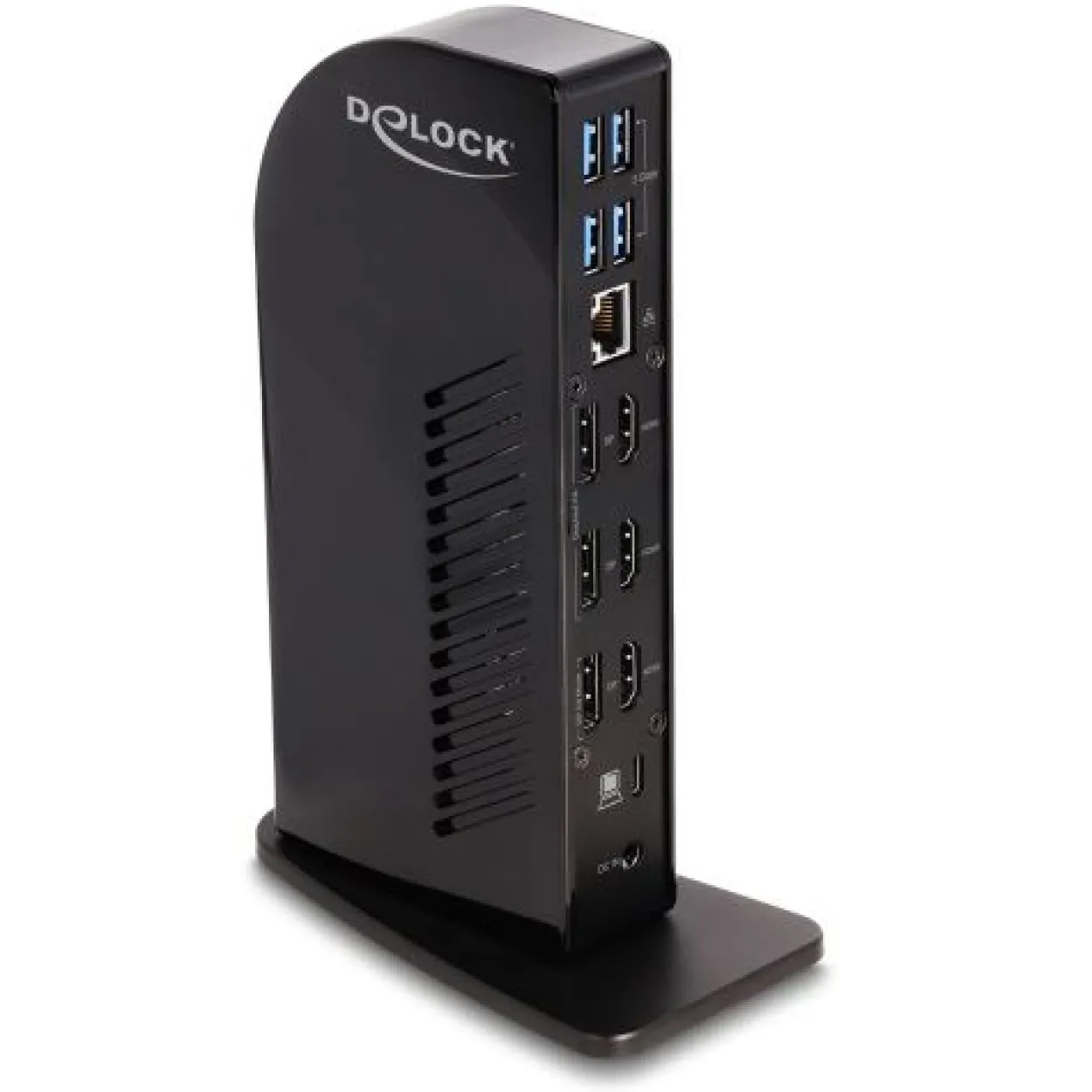 Delock USB Type-C Triple Display Dockingstation mit DisplayLink® 4K / USB Hub / LAN / SD / Audio / PD 96 W