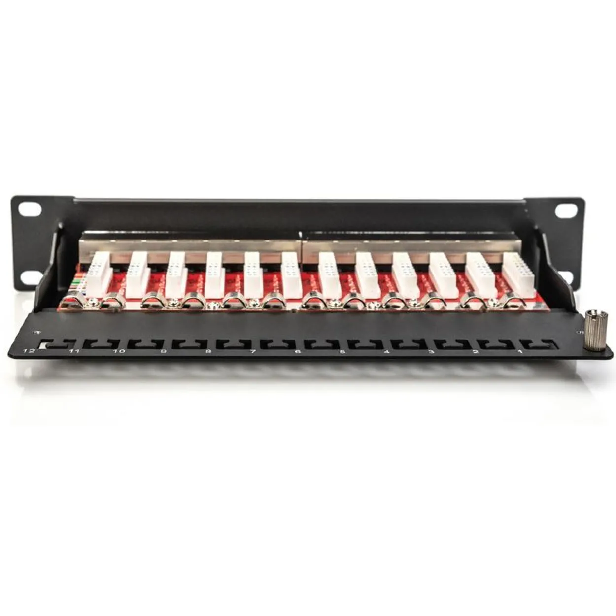 Digitus Cat.6A Patch Panel, geschirmt, 12-Port, 10", schwarz