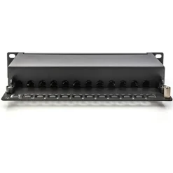 Digitus Cat.6A Patch Panel, geschirmt, 12-Port, 10