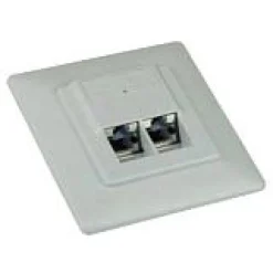 Digitus Cat6 2x RJ45 Unterputzdose weiss