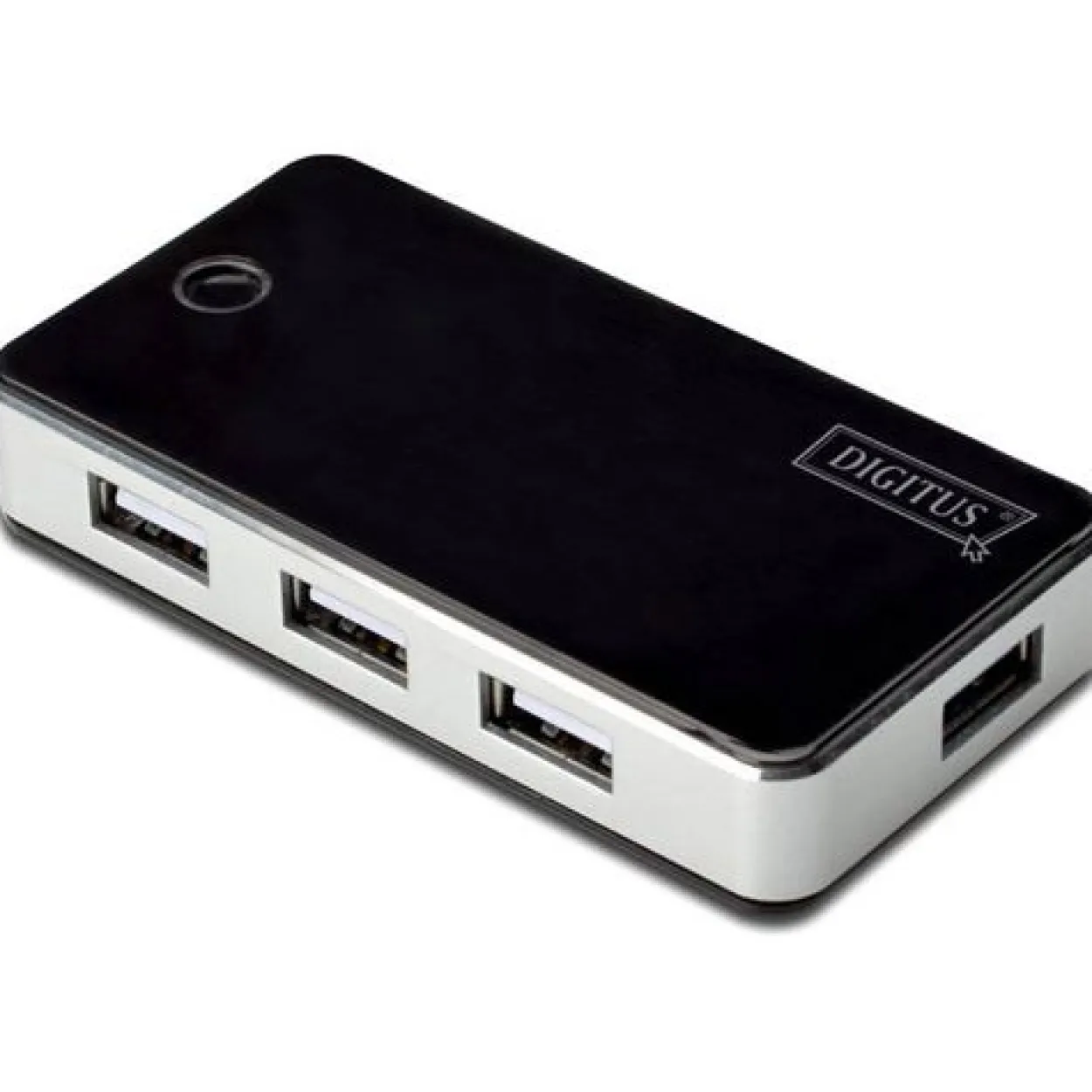 Digitus DA-70222 7-port USB 2.0 extern mit Netzteil schwarz/silber