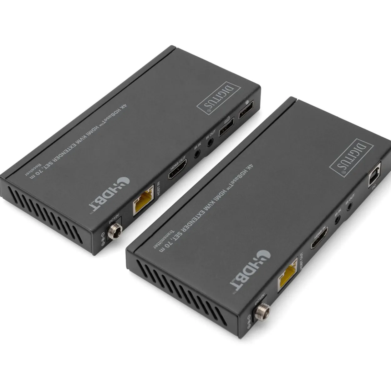 Digitus DS-55512 - Sender und Empfänger - Video/Audio/Infrarot/USB Extender - HDMI, HDBaseT